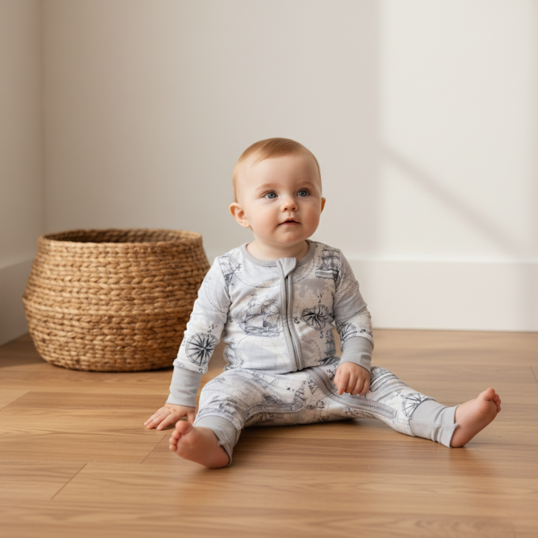 Bamboo Zippy Pajama Sailor