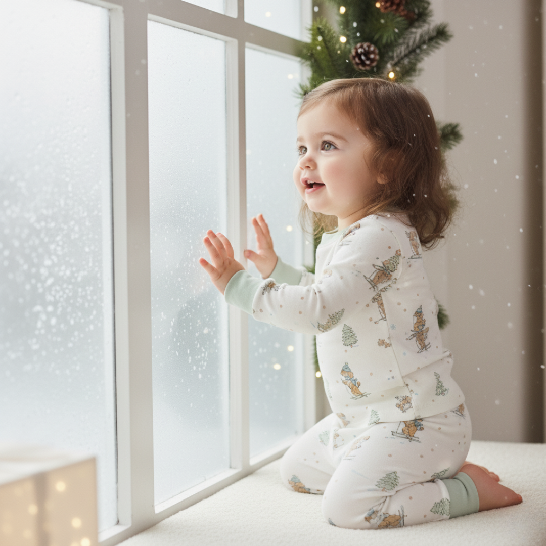 Bamboo Two Piece Pajama Ski Pups