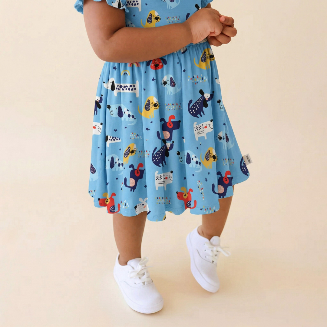 Bamboo Twirl Dress Puppy Parade