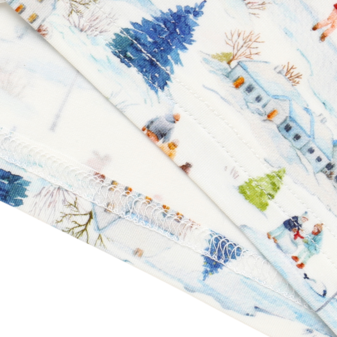 Bamboo Two Piece Pajama Winter Village