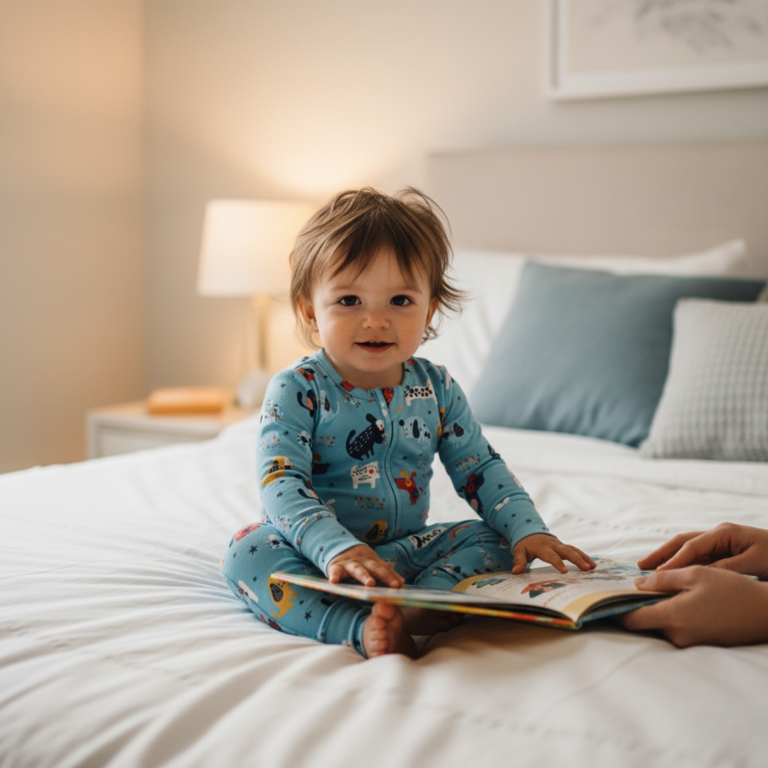 Bamboo Zippy Pajama Puppy Parade