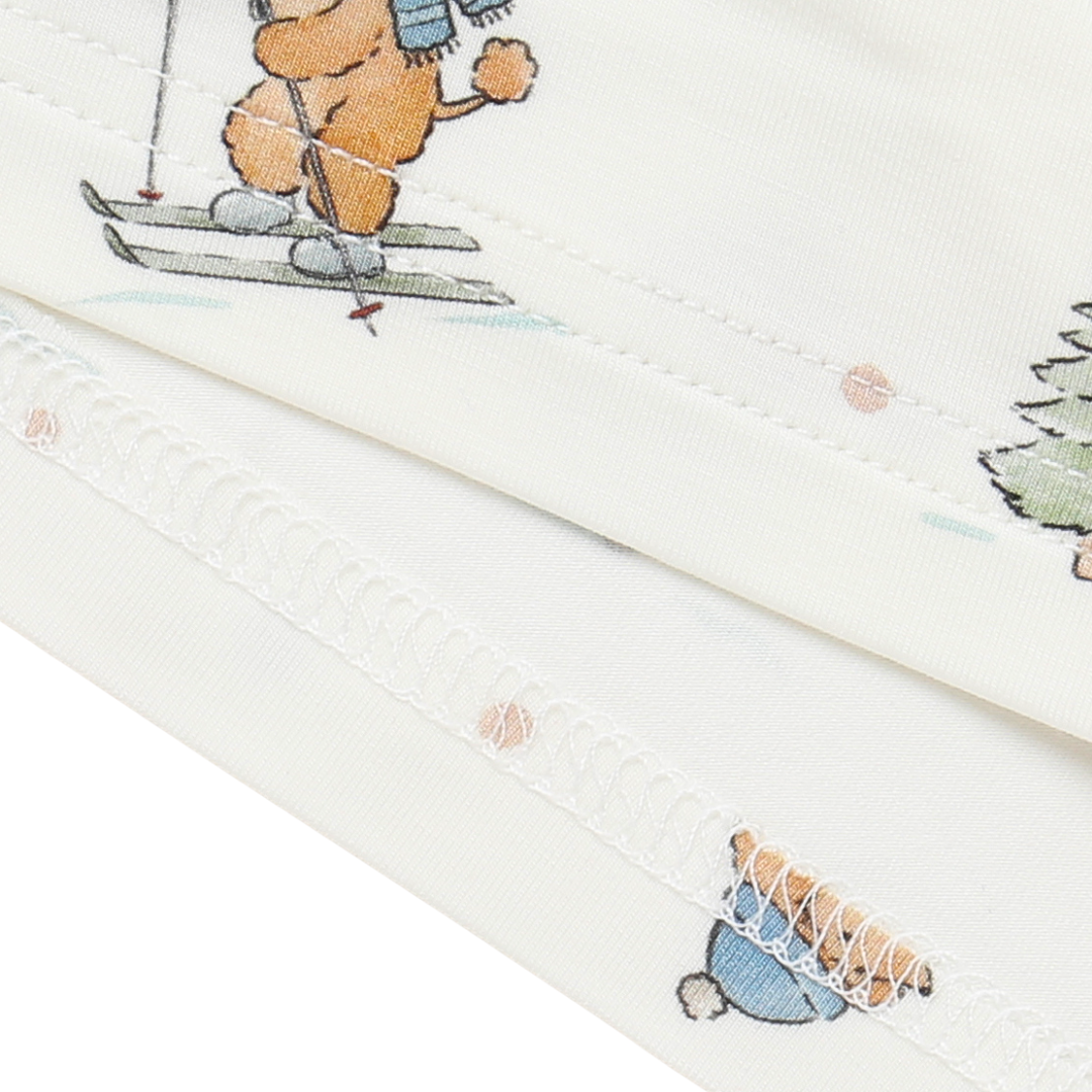 Bamboo Two Piece Pajama Ski Pups