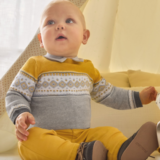 Boys Jacquard Sweater For Babies - SofiaMila