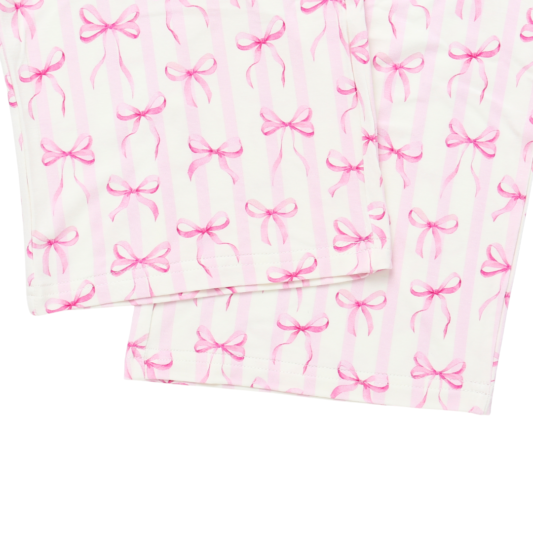 Women's Adult Bamboo Two Piece Rosy Ribbon