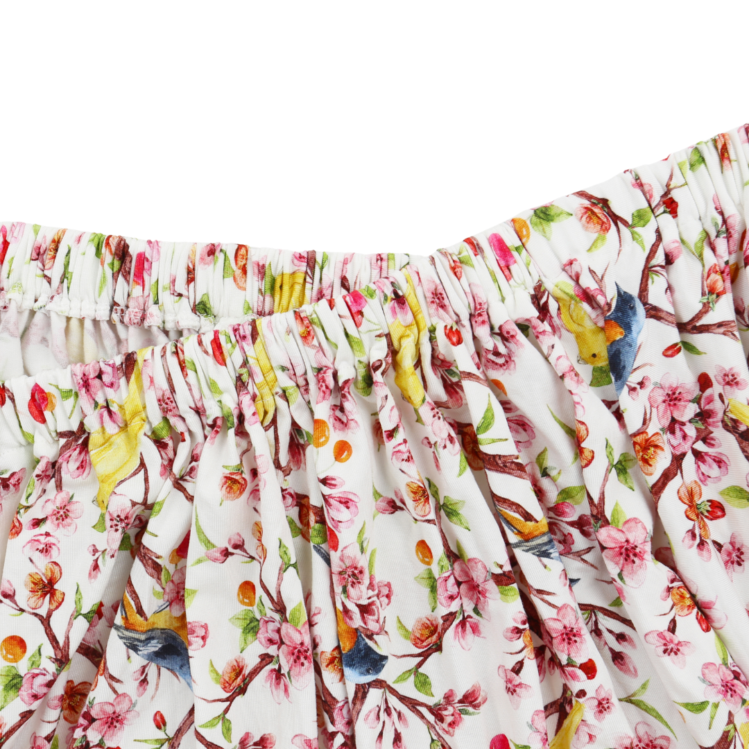Bamboo Fitted Crib Sheet Cherry Blossom