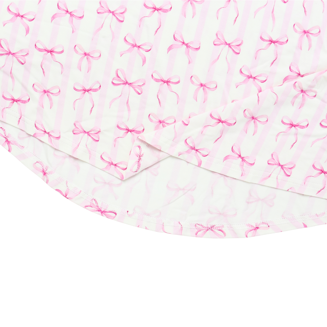 Women's Adult Bamboo Two Piece Rosy Ribbon