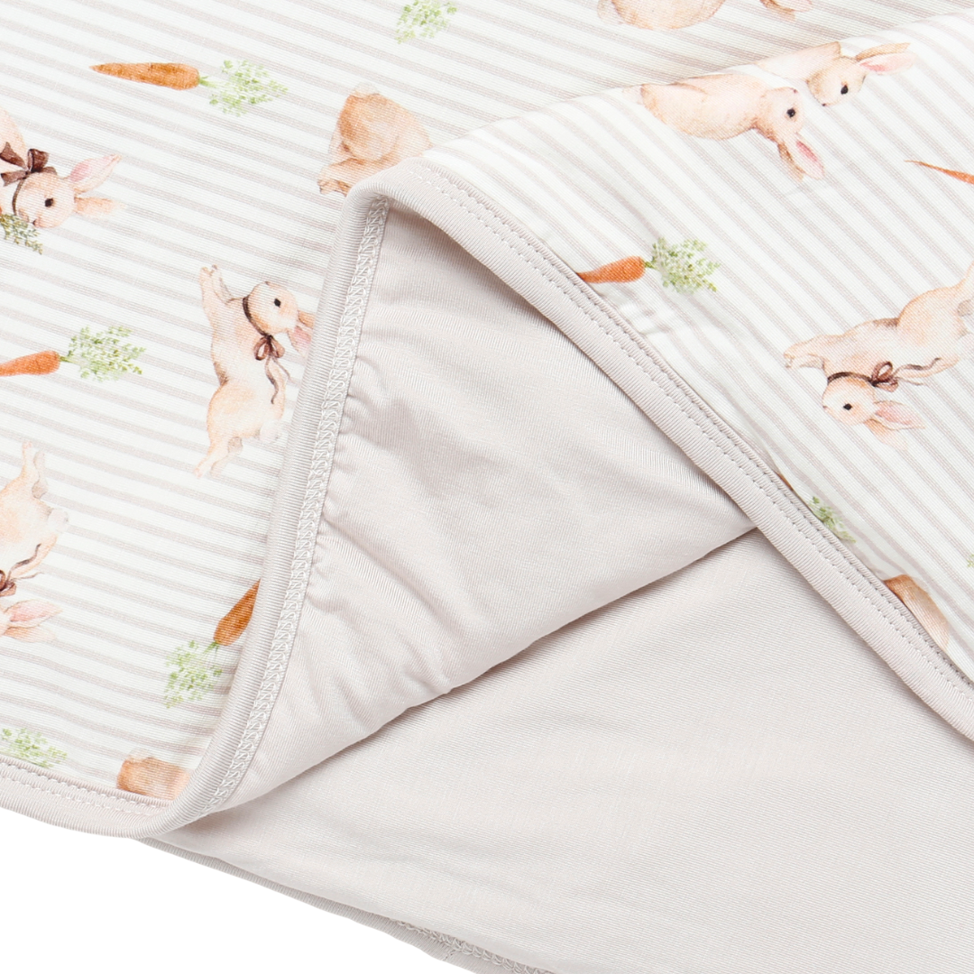 Bamboo Large Blanket Bunny Trail