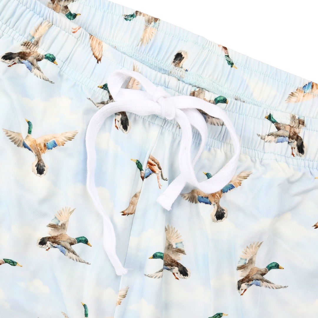 Unisex Adult Bamboo Pajama Set Mallard Skies