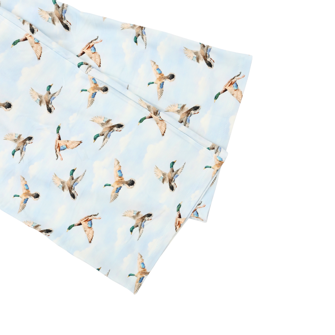 Unisex Adult Bamboo Pajama Set Mallard Skies
