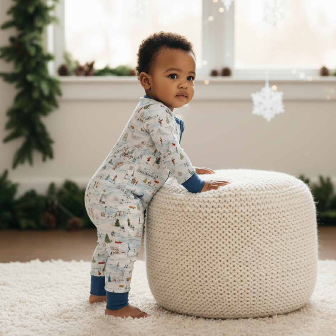 Bamboo Zippy Pajama Winter Village