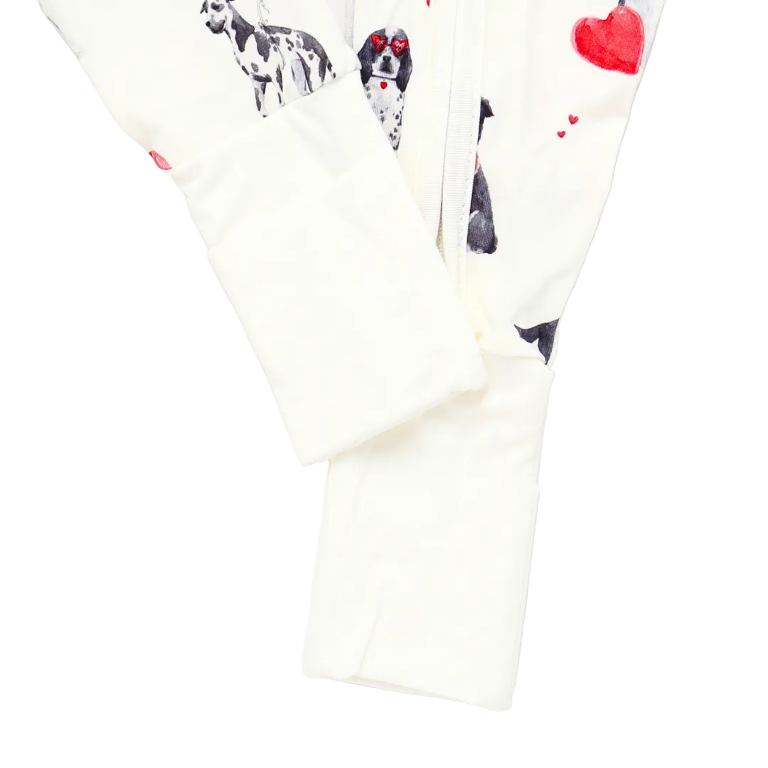 Bamboo Zippy Pajama Puppy Valentine