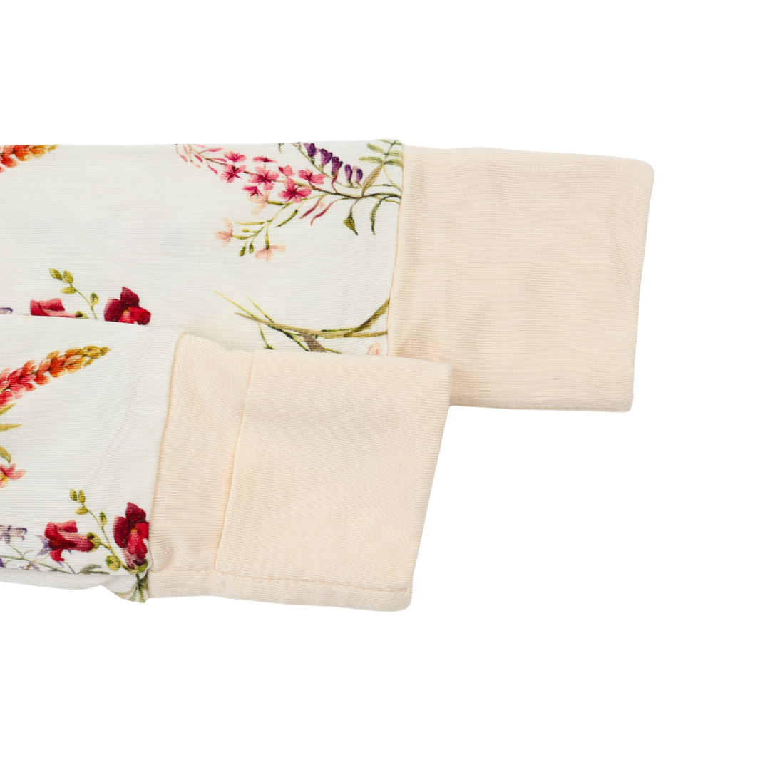 Bamboo Ruffle Zippy Pajama Flora