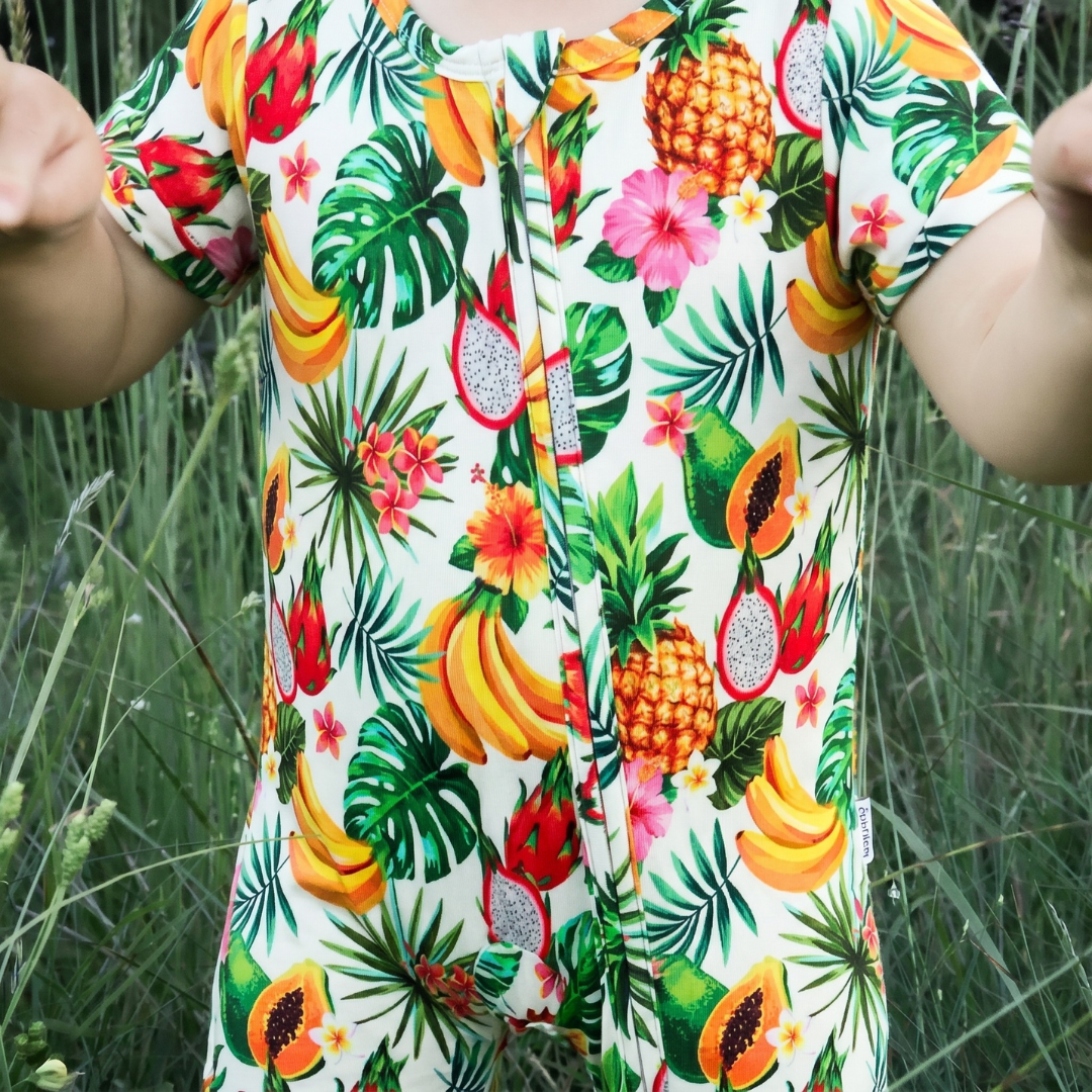 Bamboo Shorty Zippy Tropical Fruit