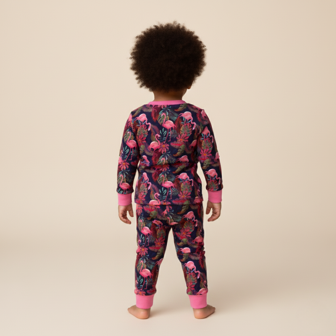 Bamboo Two-Piece Pajama Flamingo