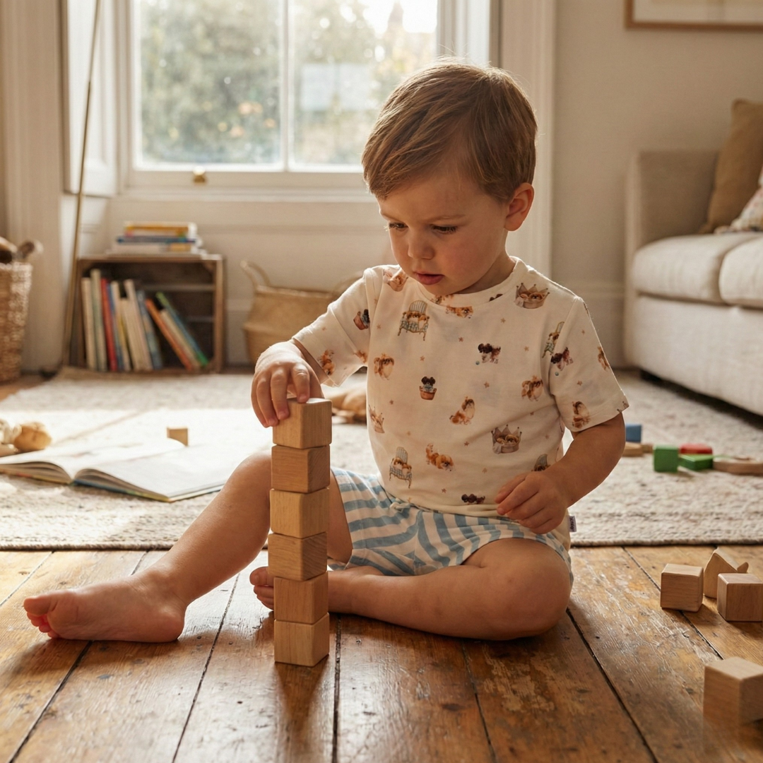 Bamboo Short Sleeve Two-Piece Set Life Of Simon