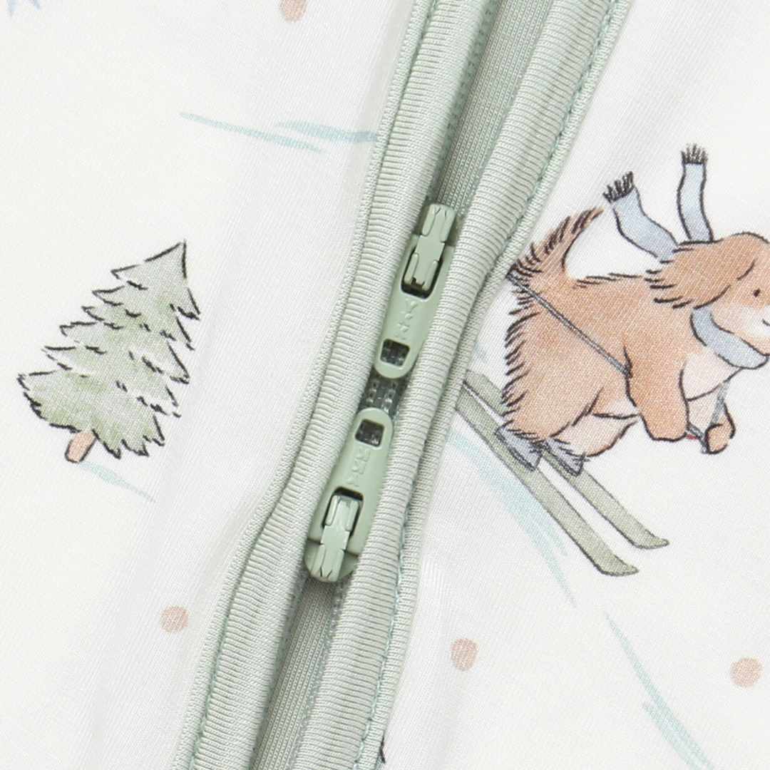 Bamboo Zippy Pajama Ski Pups