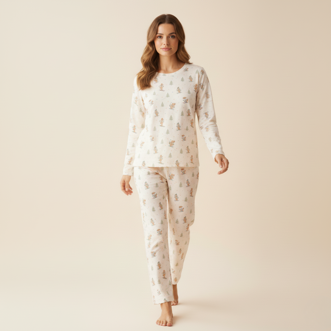 Women's Adult Bamboo Two-Piece Ski Pups