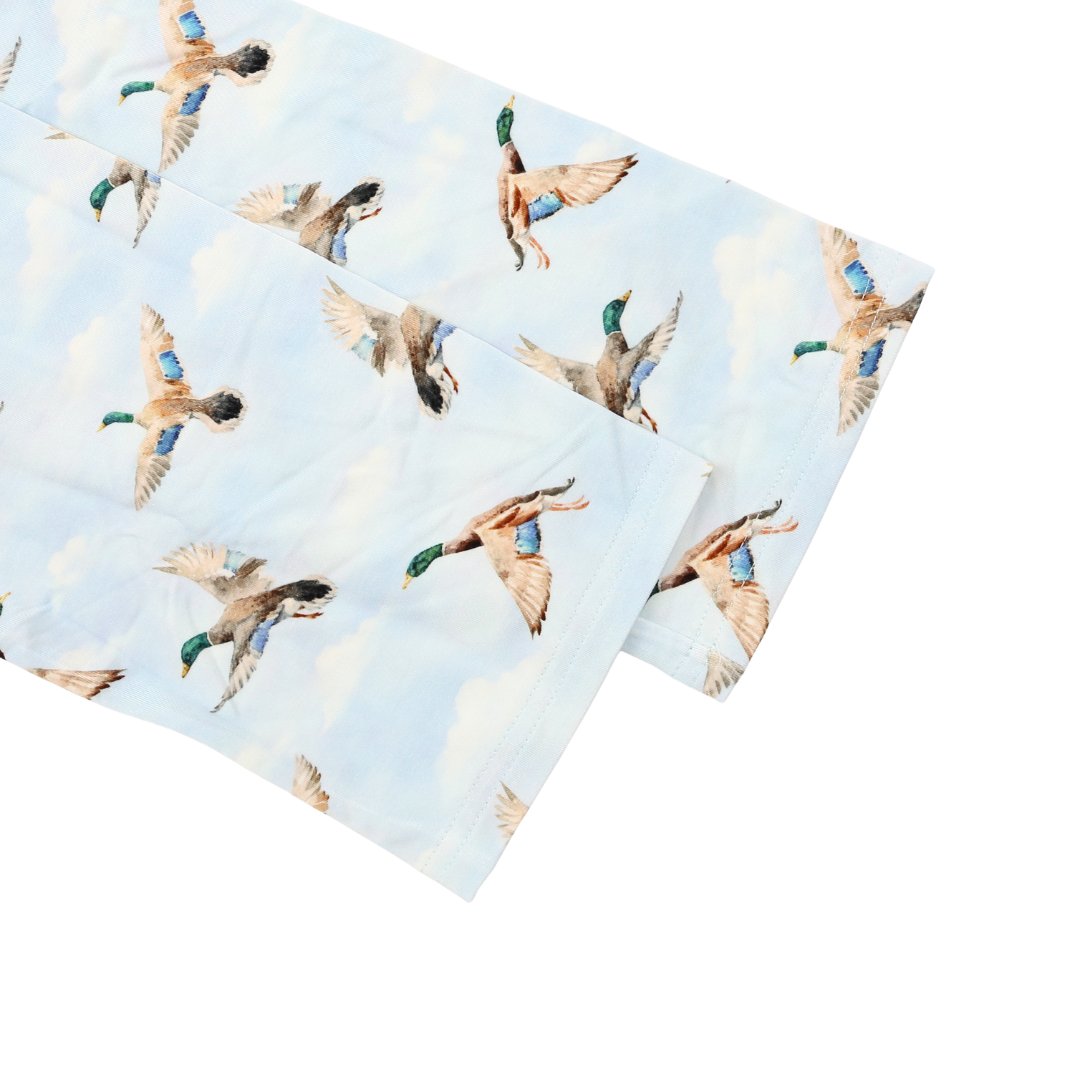 Unisex Adult Bamboo Pajama Set Mallard Skies