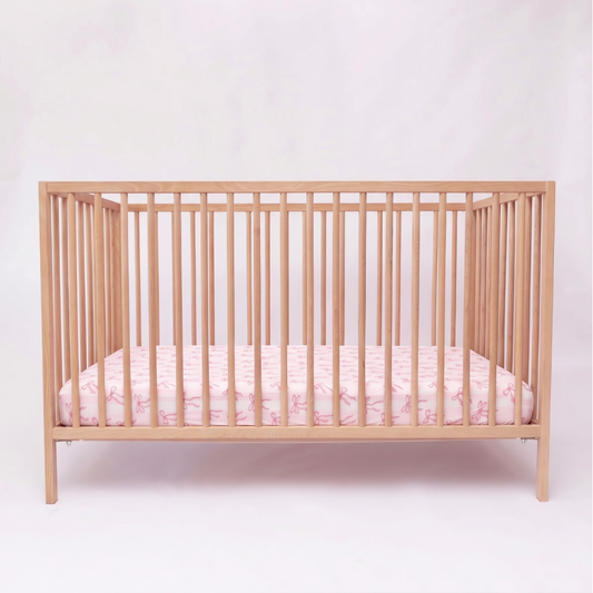 Bamboo Crib Sheet Rosy Ribbon