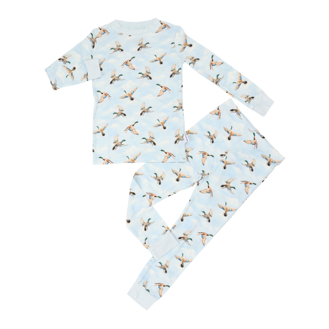 Bamboo Two-Piece Pajama Mallard Skies