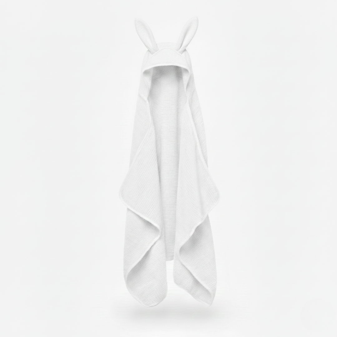 Bamboo Hooded Towel with Animal Designs for Babies and Kids