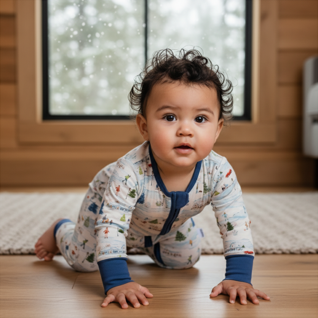 Bamboo Zippy Pajama Winter Village