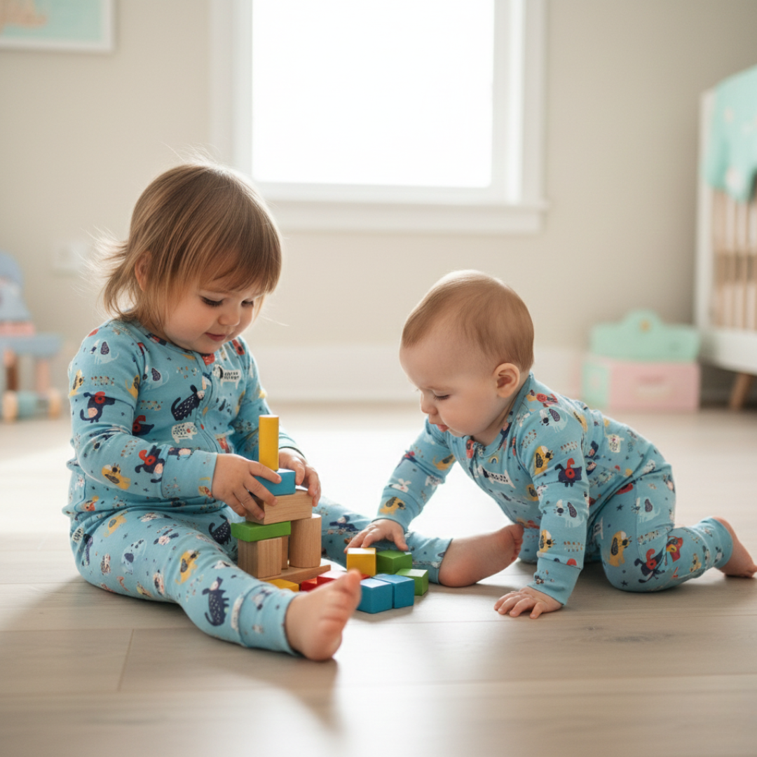 Bamboo Zippy Pajama Puppy Parade