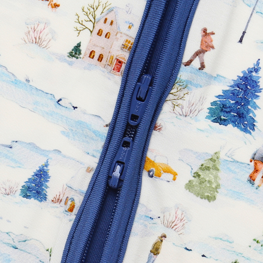 Bamboo Zippy Pajama Winter Village