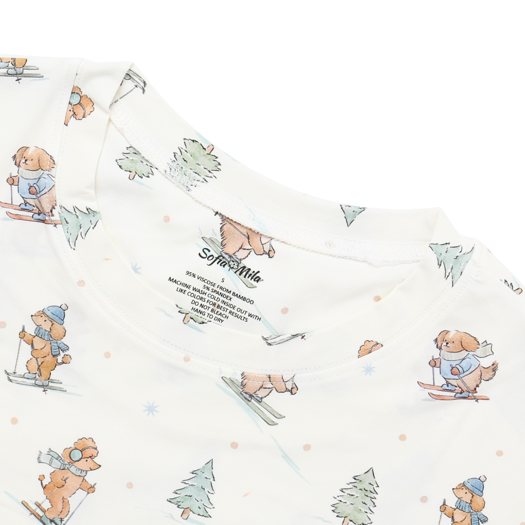 Women's Adult Bamboo Two-Piece Ski Pups