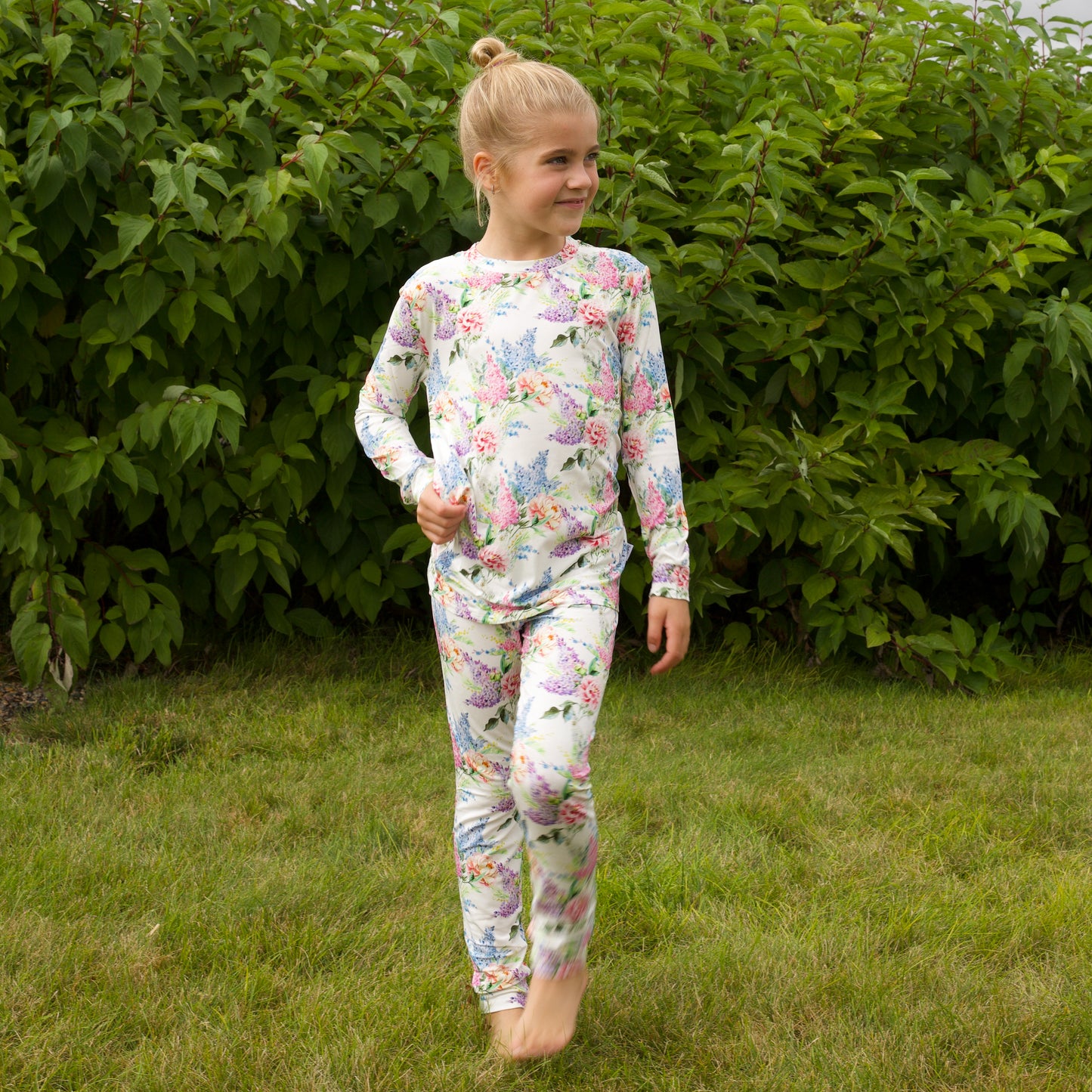 Bamboo Two Piece Pajama Wildflower Whimsy