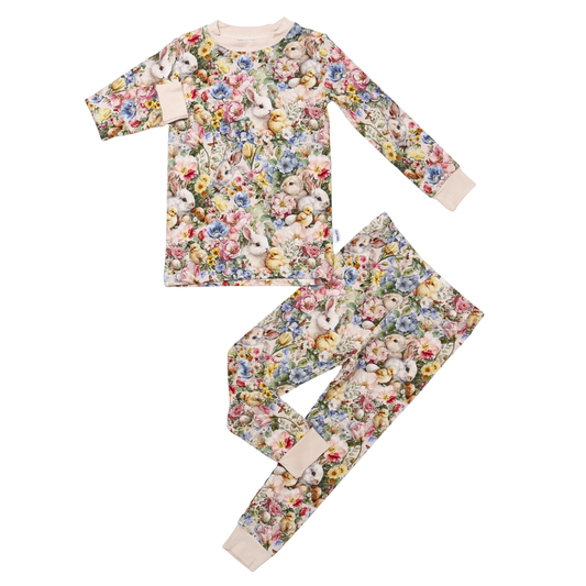Bamboo Two Piece Pajama Easter Morning