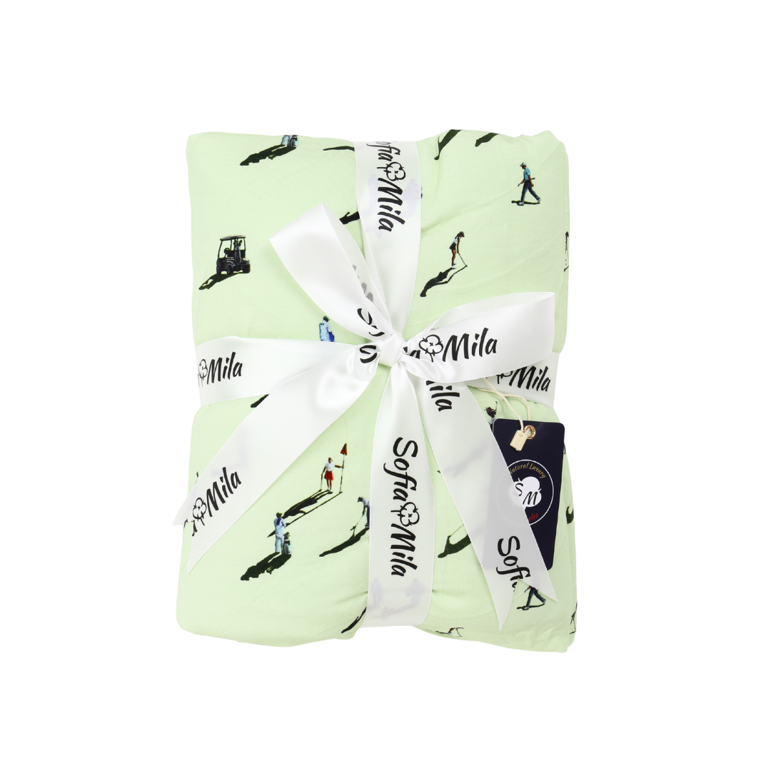 Bamboo Large Blanket Tee Time