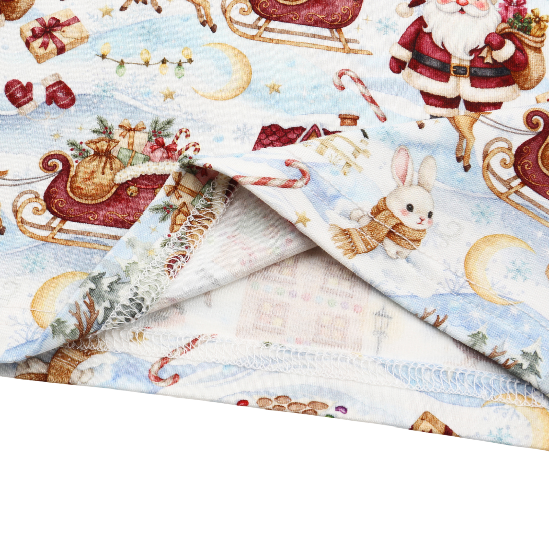 Bamboo Two-Piece Pajama Santa’s Sleigh