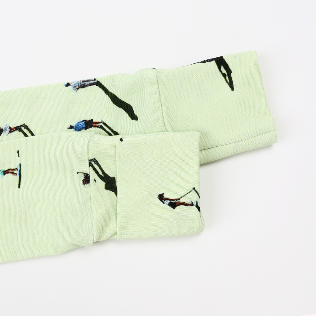 Bamboo Zippy Pajama Tee Time