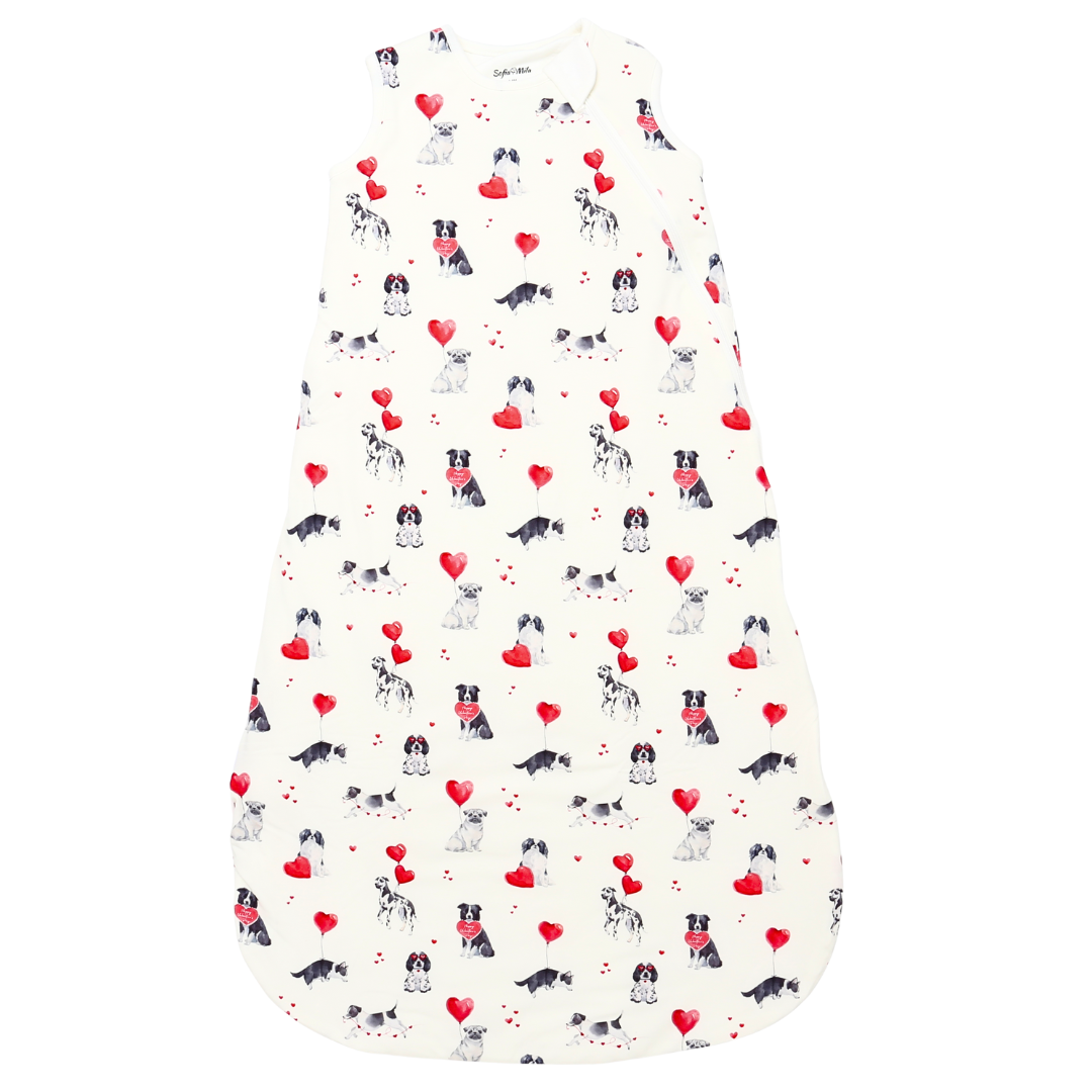 Bamboo Sleep Sack Puppy Valentine