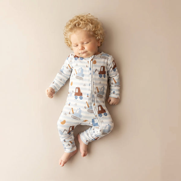 Bamboo Zippy Pajama Little Builders