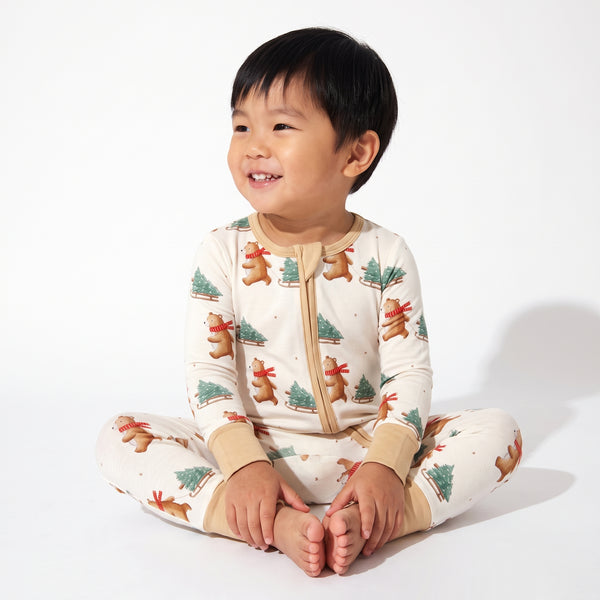 Bamboo Zippy Pajama Winter Bear