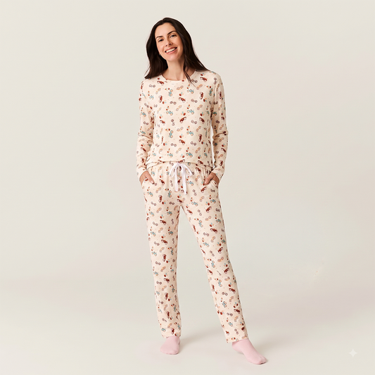 Adult Bamboo Pajama Set Victory Lane