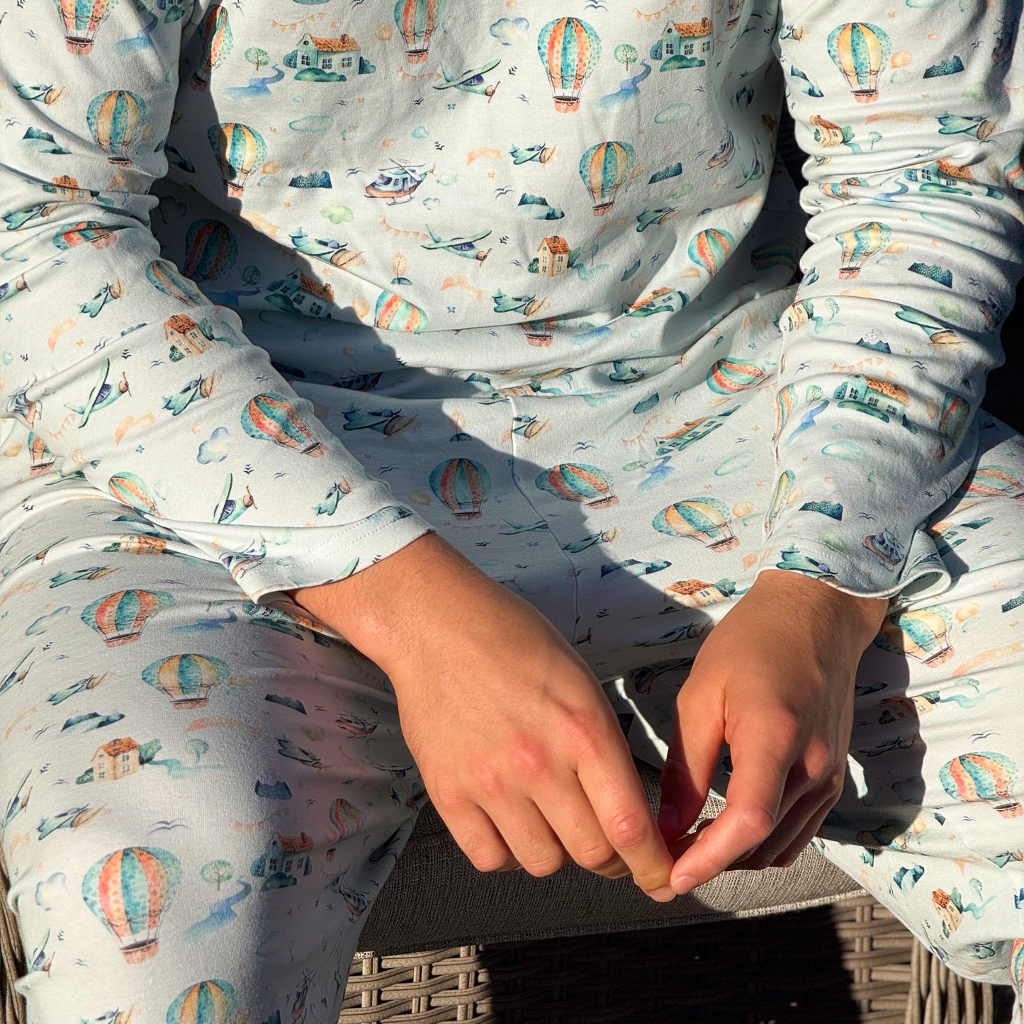 Men's Adult Organic Cotton Two-Piece Pajama Little Voyager