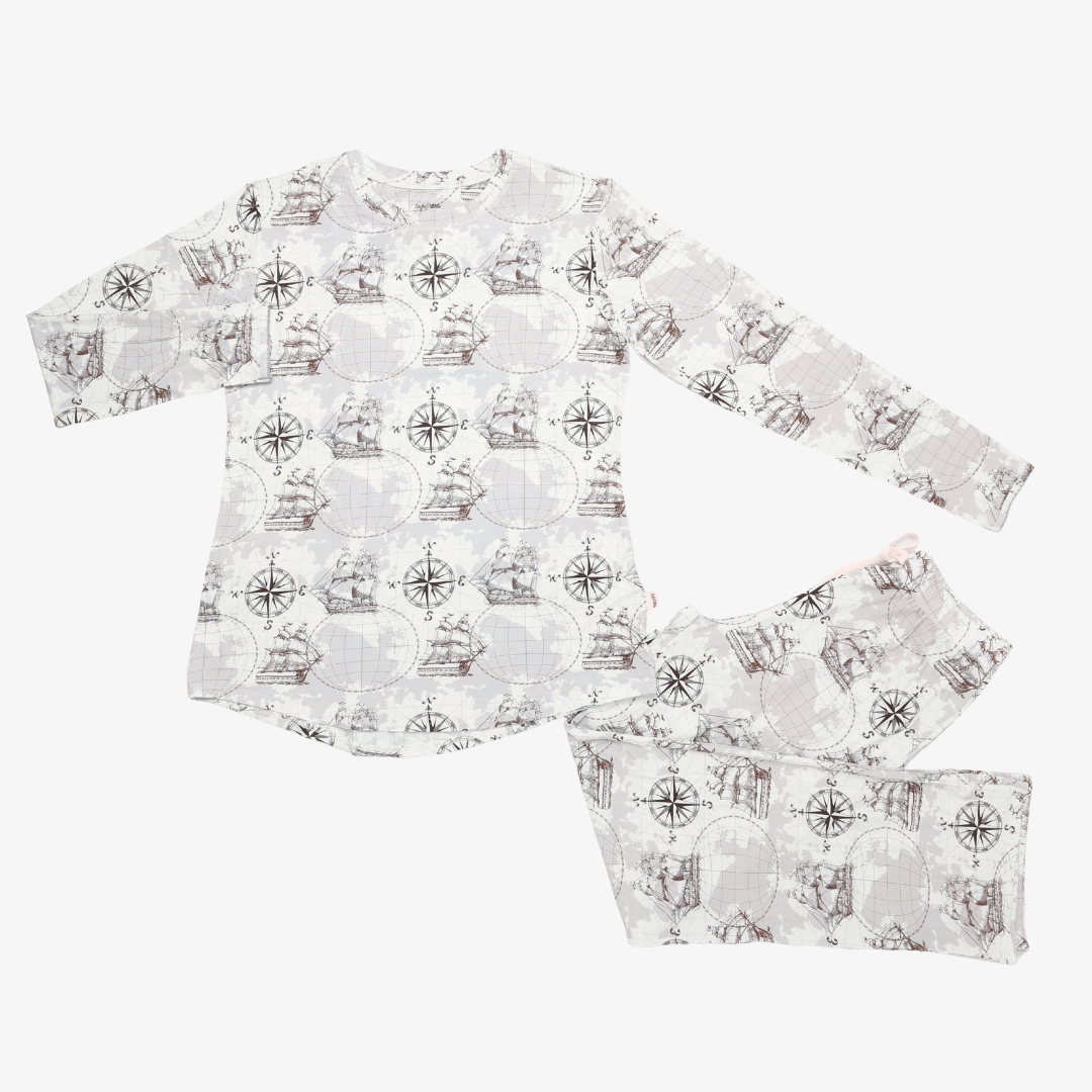 Men's Adult Bamboo Two-Piece Pajama Sailor