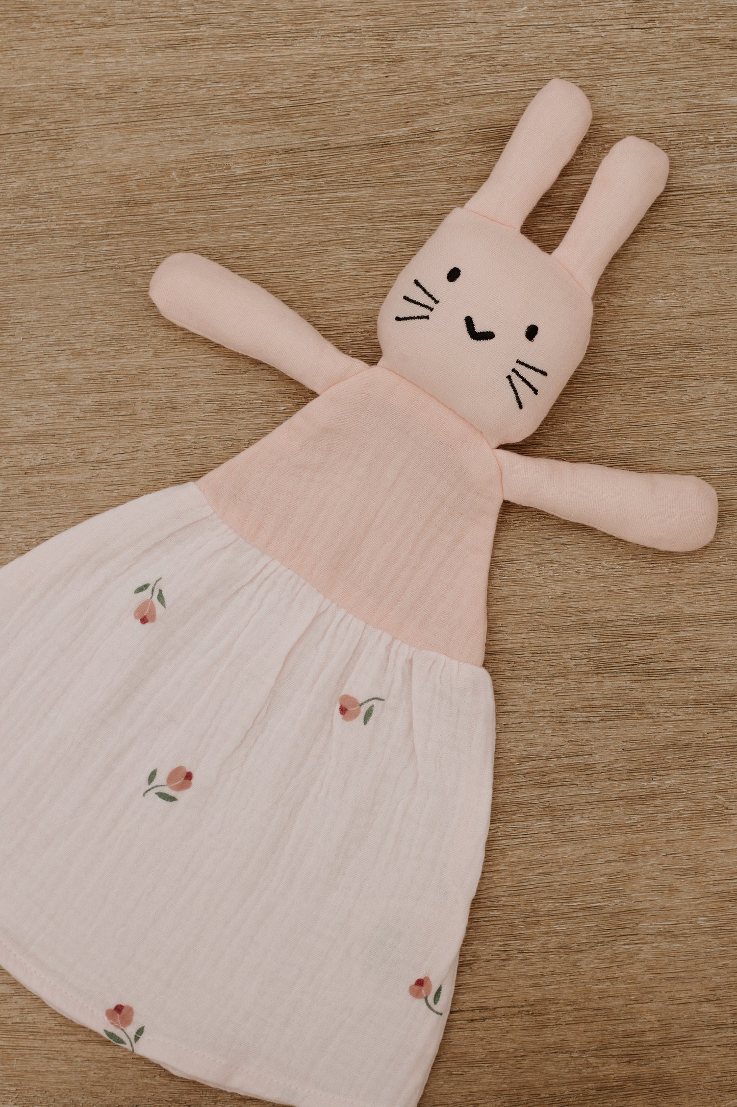 Muslin Rose Lovey Blanket Toy for Babies and Kids