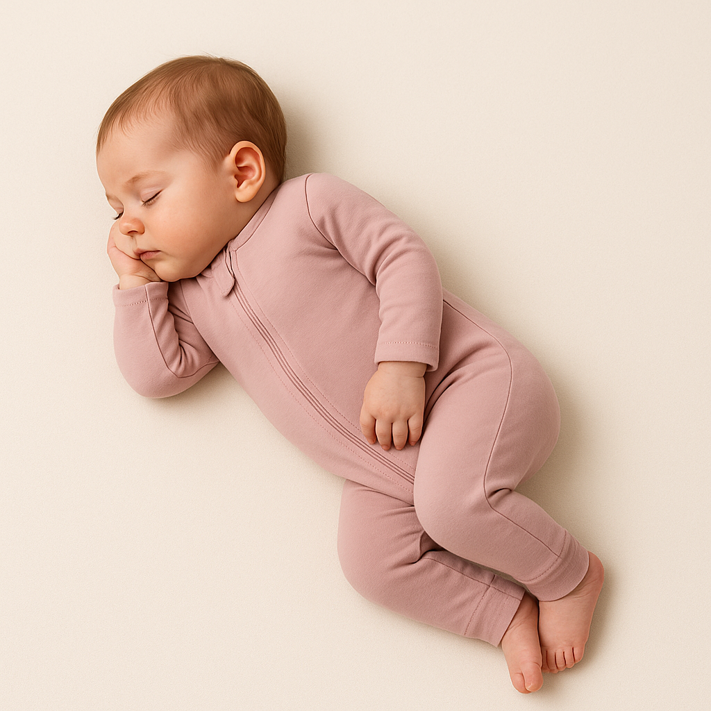 Bamboo Zipper Convertible Sleeper Plum Purple