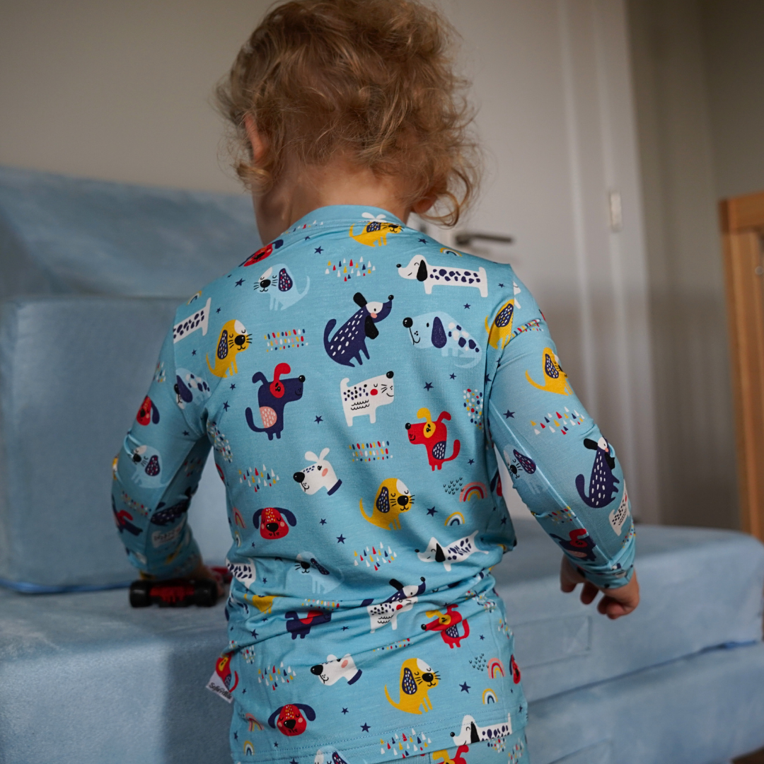 Bamboo Two Piece Pajama Puppy Parade