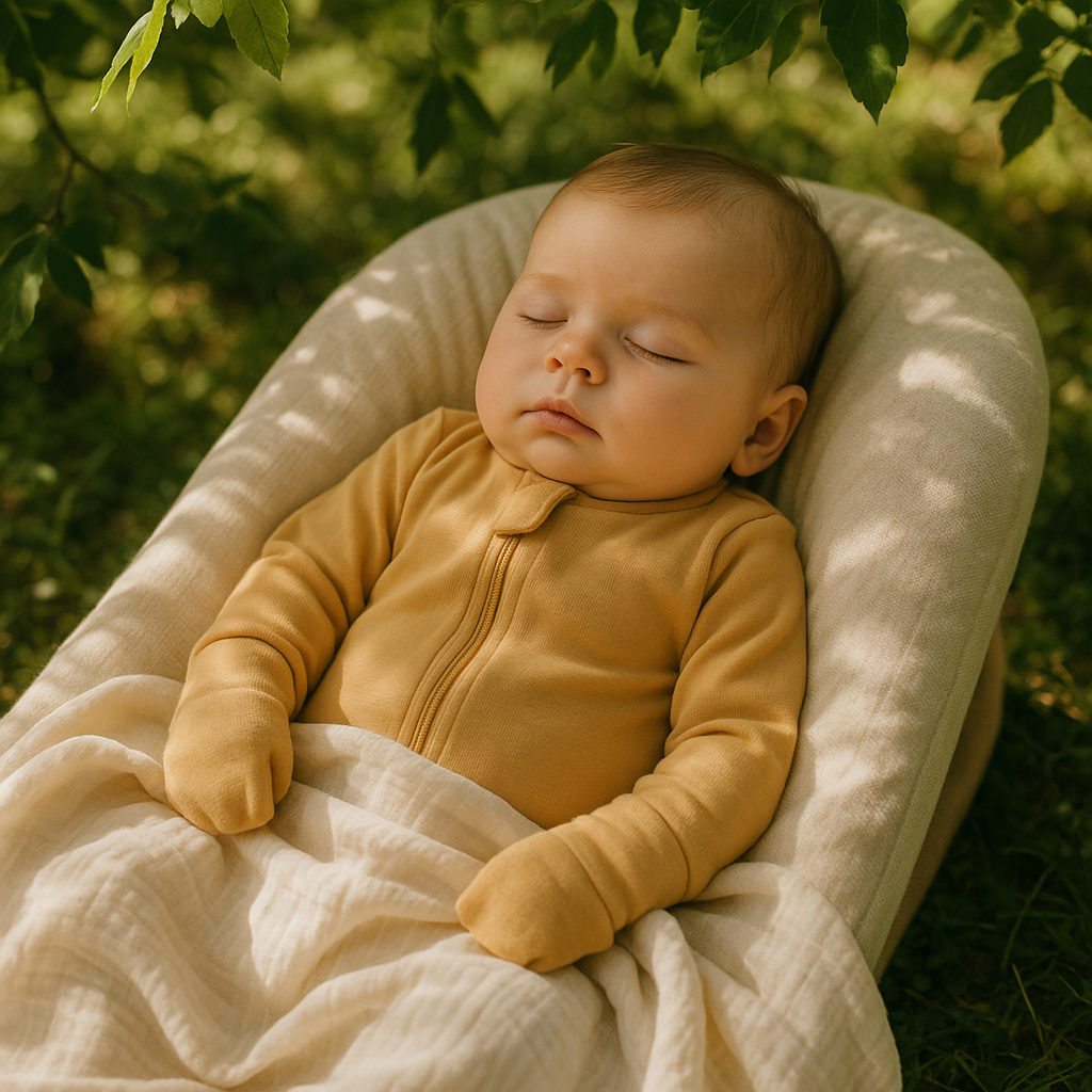 Bamboo Zipper Convertible Sleeper Honey Beige