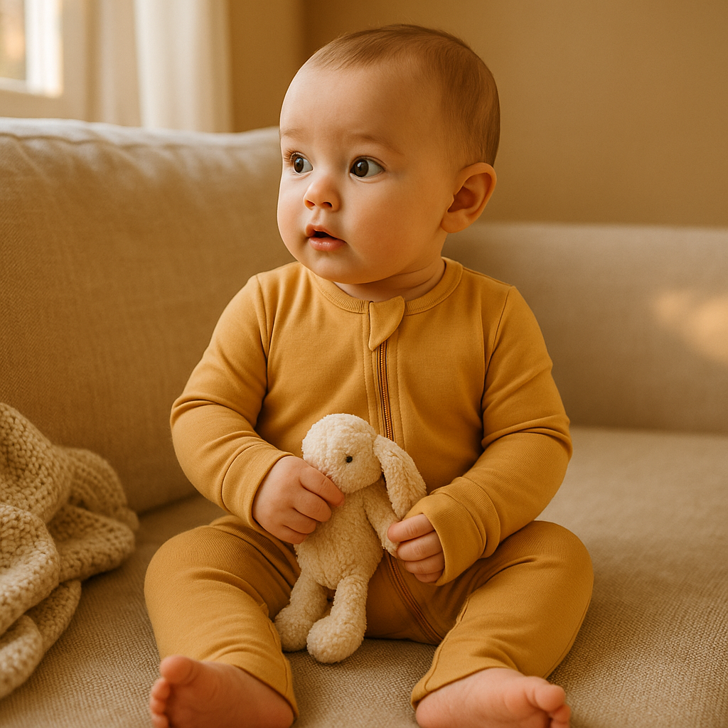 Bamboo Zipper Convertible Sleeper Honey Beige