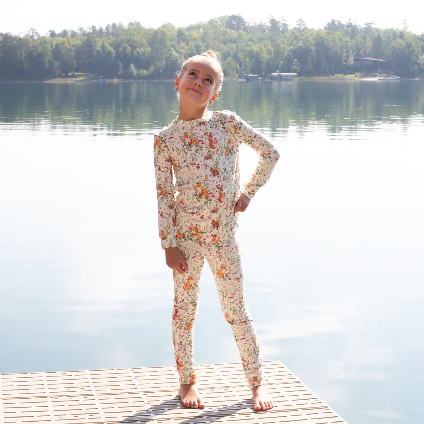 Bamboo Two Piece Pajama Woodland Animals