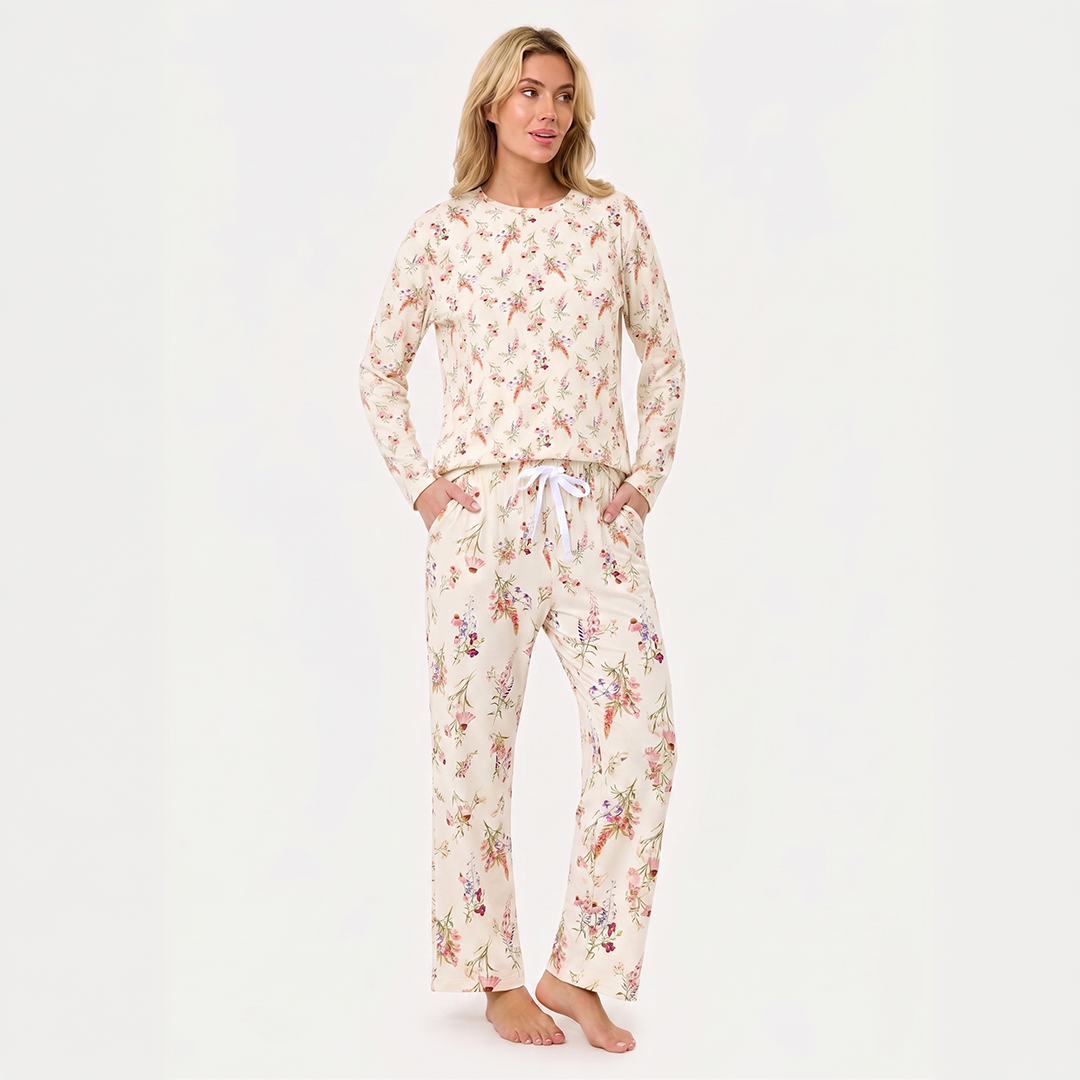 Adult Bamboo Pajama Set Flora