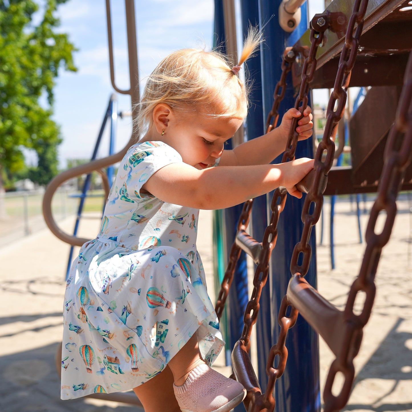 Bamboo Twirl Dress Little Voyager