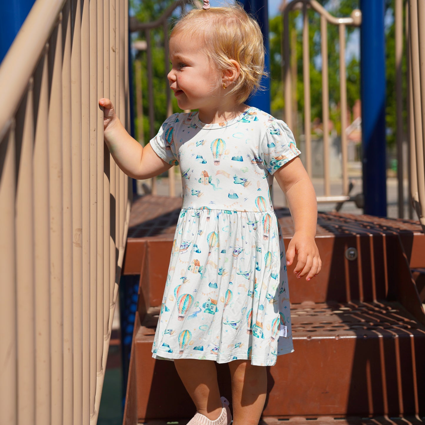 Bamboo Twirl Dress Little Voyager