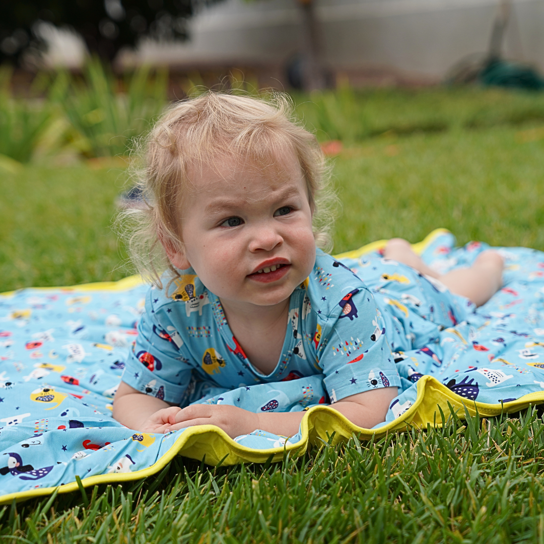Bamboo Large Blanket Puppy Parade